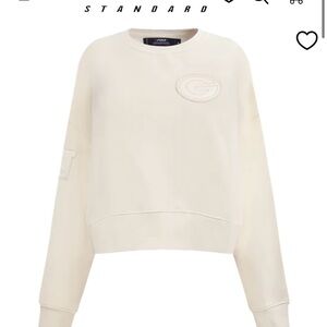 Cream Sweatshirt with Logo